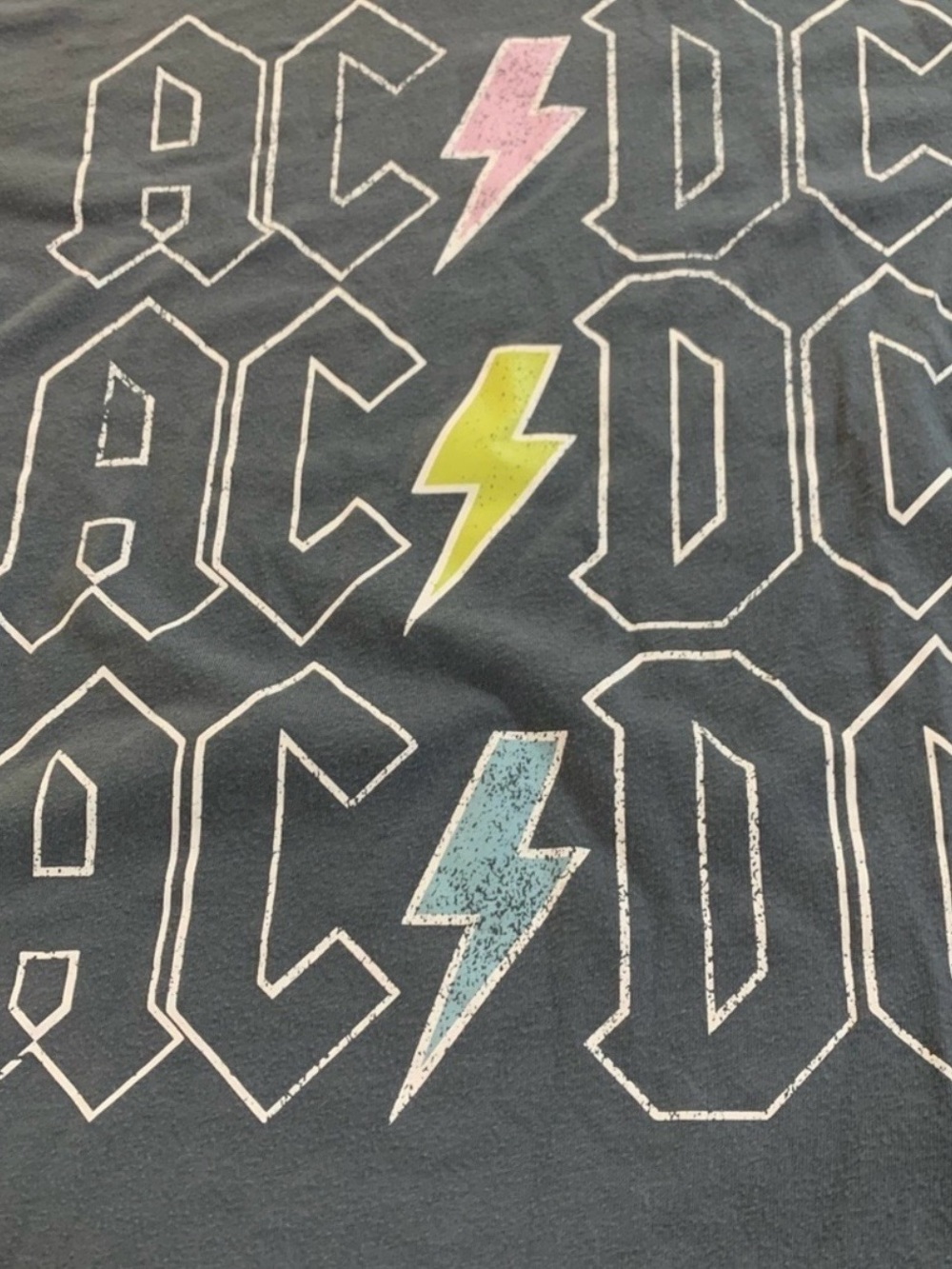 AC/DC Black and White Logo Tee Unisex - Picture 8 of 8